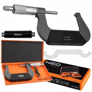 NEO TOOLS MIKROMETR NONIUSZOWY ANALOGOWY 50-75MM TX-75-022