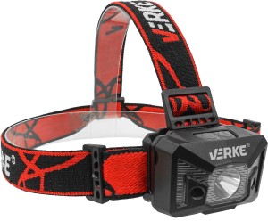 VERKE LATARKA CZOŁOWA BIAŁE/CZERWONE Z CZUJNIKIEM RUCHU 125LM V87556