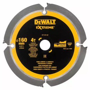 DEWALT PIŁA TARCZOWA DO WŁÓKNOCEMENTU PŁYT CEMENTOWYCH 160MM/20MM 4Z EXTREME DT1470-QZ – DARMOWA WYSYŁKA