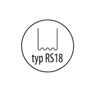 DEDRA ZSZYWKI DO PLASTIKU TYP RS18 0,8MM MAŁA FALA 100SZT DED75275