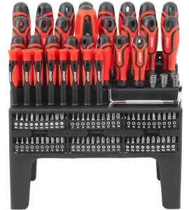 VERKE ZESTAW WKRĘTAKÓW I BITÓW 100SZT V86439