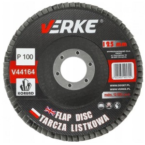 VERKE TARCZA DO SZLIFOWANIA LISTKOWA PIÓRKOWA 125MM P100 V44164