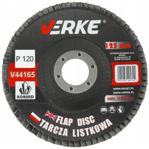 VERKE TARCZA DO SZLIFOWANIA LISTKOWA LAMELKOWA 125MM P120 V44165