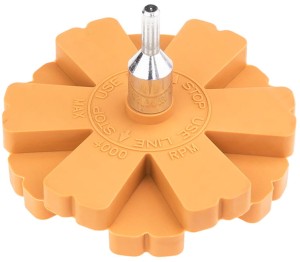 VERKE KRĄŻEK GUMOWY DO USUWANIA KLEJU 90X20 TRZPIEŃ 6MM V06621