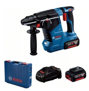 BOSCH MŁOT UDAROWO-OBROTOWY BEZSZCZOTKOWY 18V 2,4J 2X5AH (0611923021) BOSCH-GBH-187-LI – DARMOWA WYSYŁKA