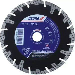 DEDRA TARCZA DIAMENTOWA DO BETONU TURBOT 250MM/25,4 H1198E