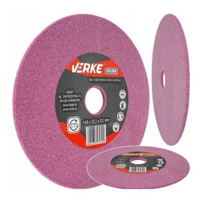 VERKE TARCZA OSTRZAŁKI KAMIEŃ SZLIFIERSKI DO OSTRZAŁEK ELEKTRYCZNYCH DO ŁAŃCUCHÓW 145X22,2X3,2MM V95000