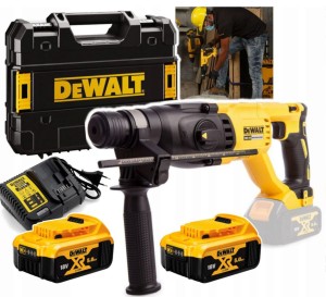 DEWALT MŁOTOWIERTARKA AKUMULATOROWA SDS 800W LI-ION 18V 2X5,0AH 2,6J DCH133P2 – DARMOWA WYSYŁKA