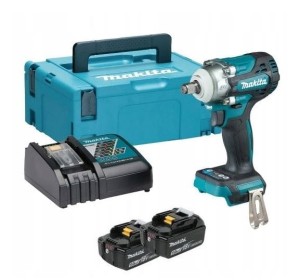 MAKITA AKUMULATOROWY KLUCZ UDAROWY 1/2" 330NM/580NM LXT 18V + 2X AKU 5.0AH + ŁADOWARKA + WALIZKA DTW301RTJ – DARMOWA WYSYŁKA