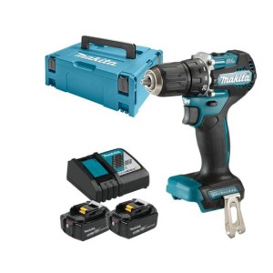 MAKITA AKUMULATOROWA WIERTARKO-WKRĘTARKA LXT 18V LI-ION BL 40NM 2X5,0AH ŁADOWARKA WALIZKA DDF487RTJ – DARMOWA WYSYŁKA