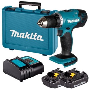 MAKITA AKUMULATOROWA WIERTARKO-WKRĘTARKA 2-BIEGI 27/42NM 18V LI-ION 2X1.5AH DDF453SYE – DARMOWA WYSYŁKA