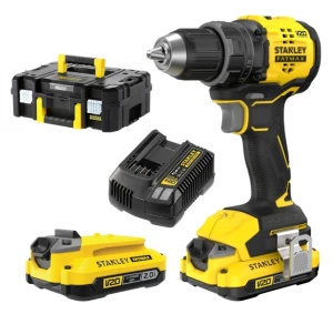 STANLEY WIERTARKO-WKRĘTARKA BEZSZCZOTKOWA FATMAX V20 60NM 2X2.0AH WALIZKA SFMCD714D2T-QW – DARMOWA WYSYŁKA