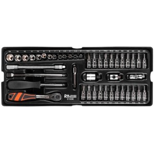 RICHMANN WKŁAD ZESTAW NASADEK 1/4" 4-14MM BITY S2 44SZT C1206T