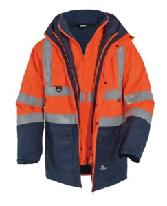 BETA ROZ. L KURTKA 5W1 OSTRZEGAWCZA POMARAŃCZOWO-GRANATOWA VWJK44ON