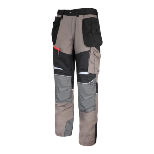 LAHTI PRO ROZ. 3XL SPODNIE KHAKI-CZARNE ZE WSTAWKAMI ZE STRETCHU L4050906