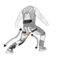 LAHTI PRO ROZ. M OGRODNICZKI ROBOCZE KHAKI-CZARNE ZE WSTAWKAMI ZE STRETCHU L4060902