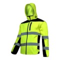 LAHTI PRO ROZ. 2XL KURTKA OSTRZEGAWCZA SOFT-SHELL ŻÓŁTA Z ODPINANYMI RĘKAWAMI L4091905
