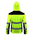 LAHTI PRO ROZ. 2XL KURTKA OSTRZEGAWCZA SOFT-SHELL ŻÓŁTA Z ODPINANYMI RĘKAWAMI L4091905