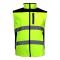 LAHTI PRO ROZ. 3XL KURTKA OSTRZEGAWCZA SOFT-SHELL ŻÓŁTA Z ODPINANYMI RĘKAWAMI L4091906