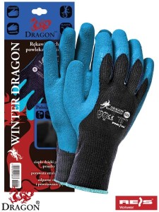 REIS ROZ. L RĘKAWICE OCHRONNE OCIEPLANE POWLEKANE GUMĄ RWD