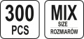 YATO NAKRĘTKI METRYCZNE MIX 300 SZT. YT-06772