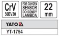 YATO KLUCZ DO SONDY LAMBDA 22MM YT-1754