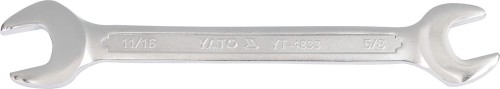 YATO KLUCZ PŁASKI Z POLEROWANĄ GŁÓWKĄ 11/16"x5/8" YT-4833