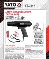 YATO LAMPA STROBOSKOPOWA Z REGULACJĄ YT-7312
