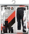 YATO ROZ. L/XL SPODNIE ROBOCZE GRANATOWE Z POMARAŃCZOWYMI WSTAWKAMI YT-80404
