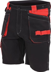YATO ROZ. XL SPODNIE KRÓTKIE CZARNO-CZERWONE YT-80934