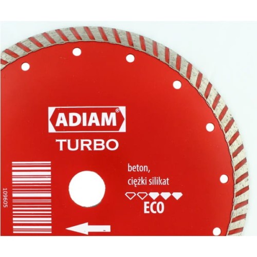 ADIAM TARCZA DIAMENTOWA TURBO 200x25,4-22,2MM 109604