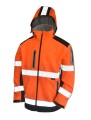 BETA ROZ. XXL KURTKA SOFTSHELL OSTRZEGAWCZA POMARAŃCZOWA Z KAPTUREM VIZWELL VWJK177ON
