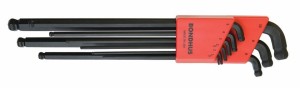 BONDHUS ZESTAW KLUCZY IMBUSOWYCH Z KULKĄ 1,5-10MM 9 CZ. 67099