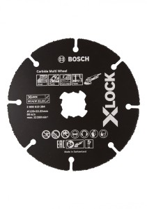 BOSCH TARCZA TNĄCA CARBIDE MULTI 125MM X-LOCK DREWNO, METAL 2608619284