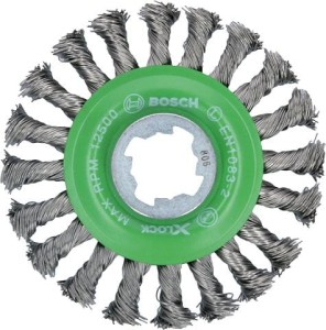 BOSCH SZCZOTKA TARCZOWA DRUT PLECIONY 115MM INOX X-LOCK 2608620733