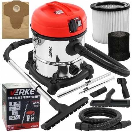 VERKE ODKURZACZ PRZEMYSŁOWY 20L 1200W V08220