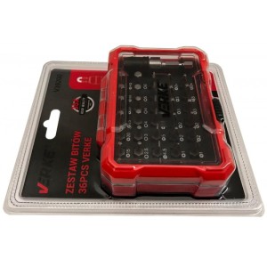 VERKE ZESTAW BITÓW BITY KOŃCÓWKI TORX IMBUS PŁASKIE V39200