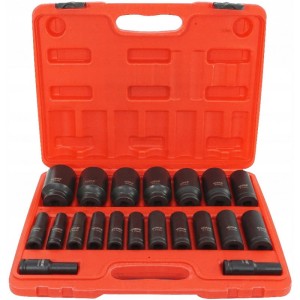 VERKE ZESTAW NASADEK UDAROWYCH 1/2" 10-38 MM V39463 - DARMOWA WYSYŁKA