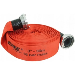 VERKE WĄŻ DO WODY 3"X30M 18BAR ZE ZŁĄCZKAMI V60145 - DARMOWA WYSYŁKA