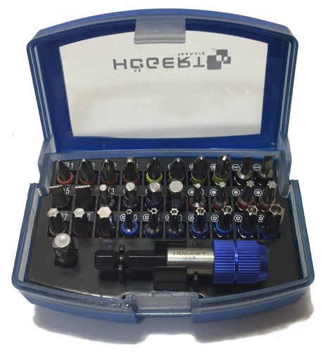 HOGERT KOŃCÓWKI WKRĘTAKOWE 1/4" ZESTAW 32 SZTUKI HT1S400