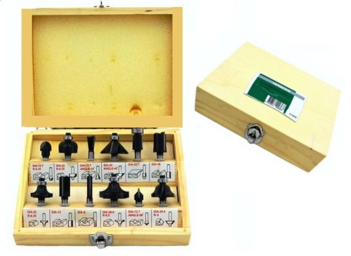 HIKOKI (HITACHI) ZESTAW FREZÓW 12 SZTUK CHWYT 6MM 711016