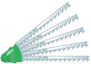 HIKOKI (HITACHI) ZESTAW BRZESZCZOTÓW DO WYRZYNAREK 5 SZTUK JW60 DREWNO 750027