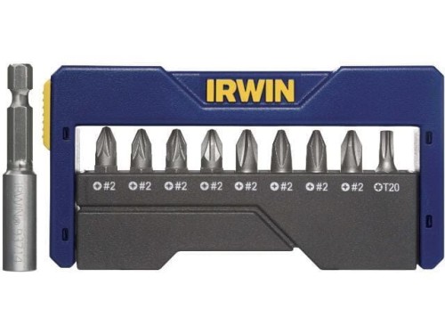 IRWIN ZESTAW BITÓW  PZ, PH, TX, 9 SZT. + UCHWYT 1868198