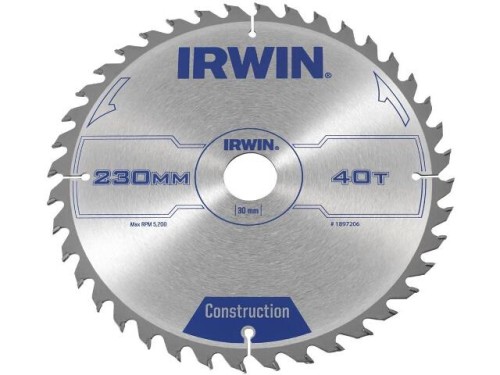 IRWIN  230x30x2,8MM PIŁA TARCZOWA CSB 40Z 1897206