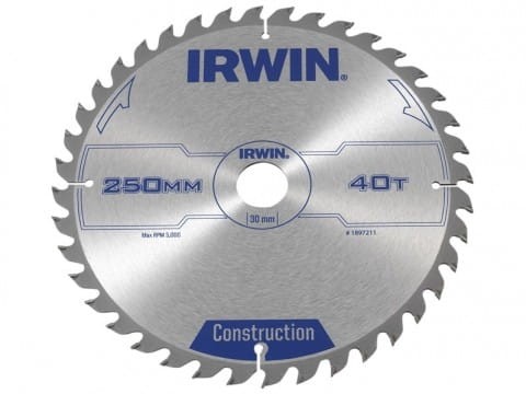  IRWIN  250x30x3,0MM PIŁA TARCZOWA CSB 40Z 1897211