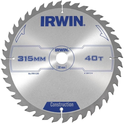 IRWIN  315x30x3,2MM PIŁA TARCZOWA CSB 40Z 1897214
