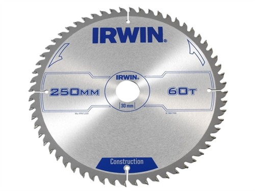 IRWIN PIŁA TARCZOWA DO OGÓLNEGO ZASTOSOWANIA CSB 250MM 60T 1907700