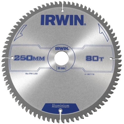 IRWIN   250x30X2,5MM PIŁA TARCZOWA CSB PRO AL 80Z 1907778