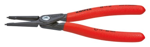 KNIPEX SZCZYPCE PRECYZYJNE DO PIERŚCIENI OSADCZYCH SPRĘŻYNUJĄCYCH  WEWNĘTRZNE PROSTE 140MM 4811J1
