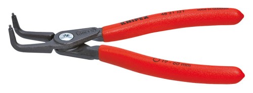 KNIPEX SZCZYPCE PRECYZYJNE DO PIERŚCIENI OSADCZYCH SPRĘŻYNUJĄCYCH WEWNĘTRZNE  WYGIĘTE 130MM 4821J11